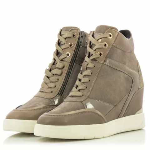 Дамски Сникърс GEOX – D35PRB D MAURICA DK TAUPE — снимка 3