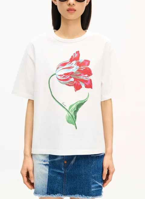 Тишърт с флорален мотив 'Tulip' Kenzo — снимка 2