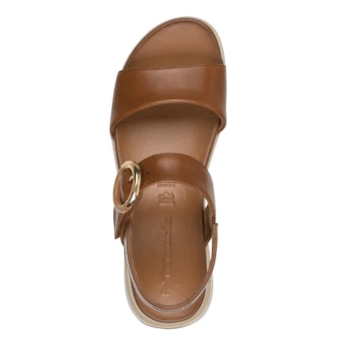 Дамски Сандали На Платформа TAMARIS – 1-28254-46-348 COGNAC LEATHER — снимка 5