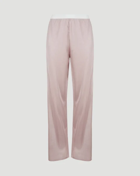 Knitted Trousers in Misty Rose