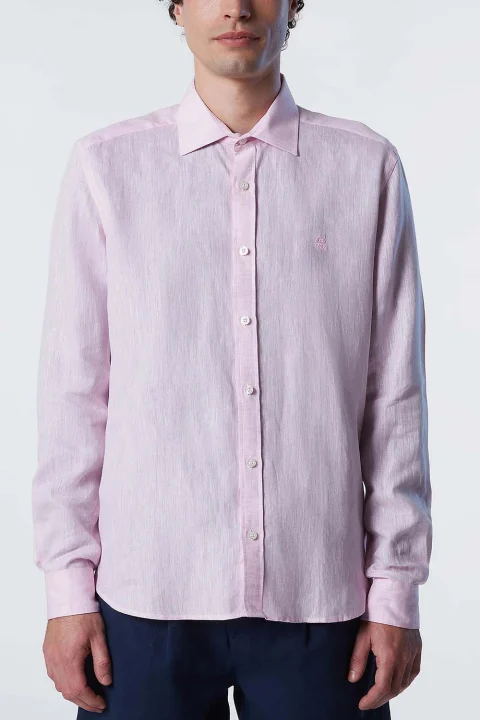 Риза Upbeat Summer Shirt L/S Regular Spread Collar 664114 0166 tea rose — снимка 2