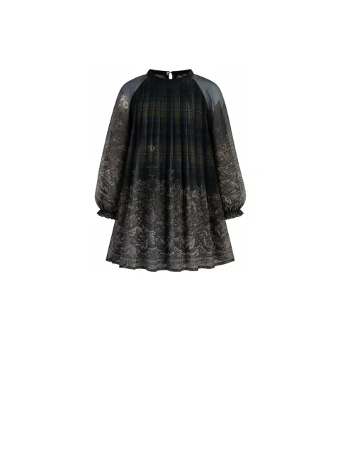 Плисирана рокля с принт Etro Kids
