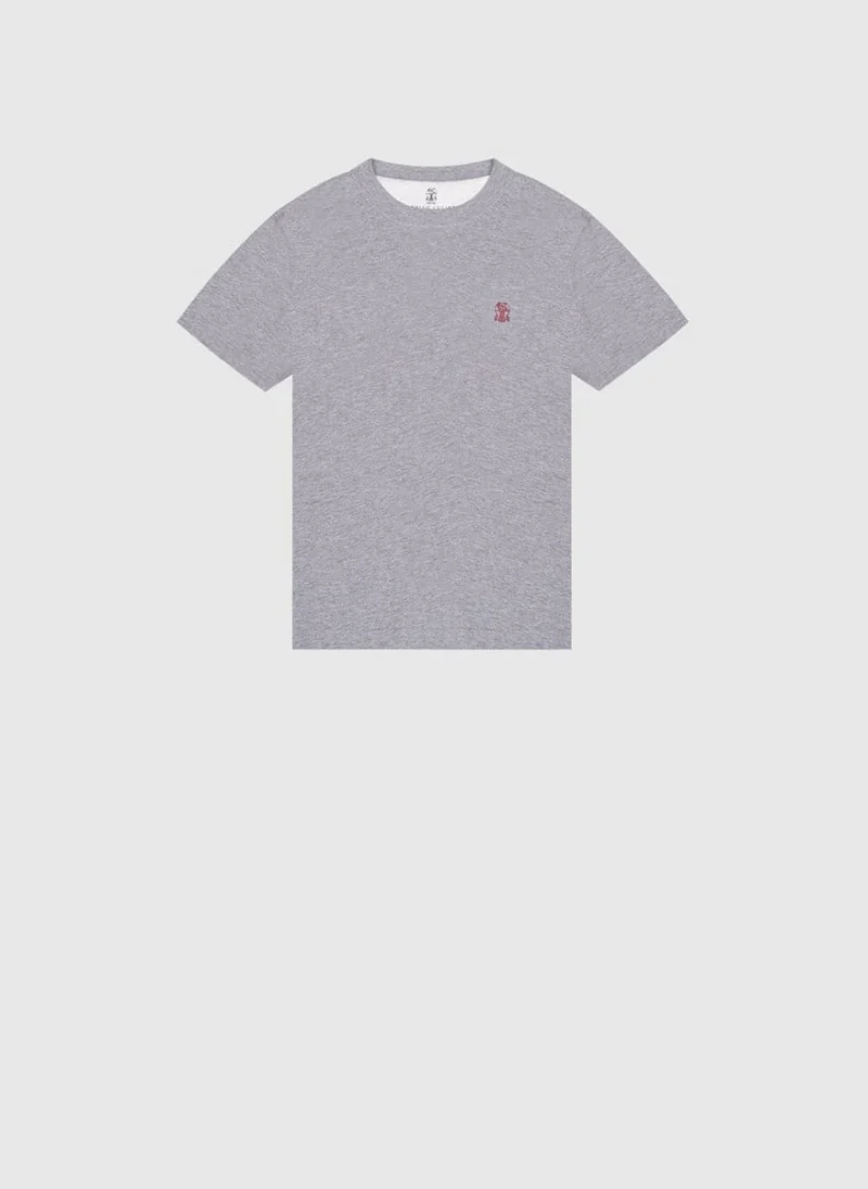 Тишърт с бродерия Brunello Cucinelli Kids 8-10