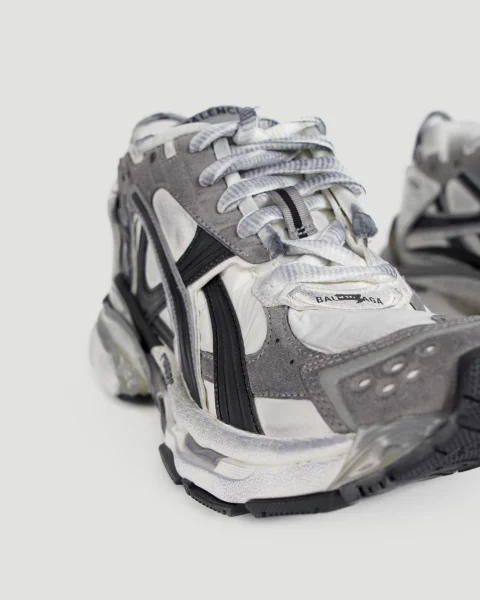 Runner Sneaker in Grey, White and Black — снимка 4