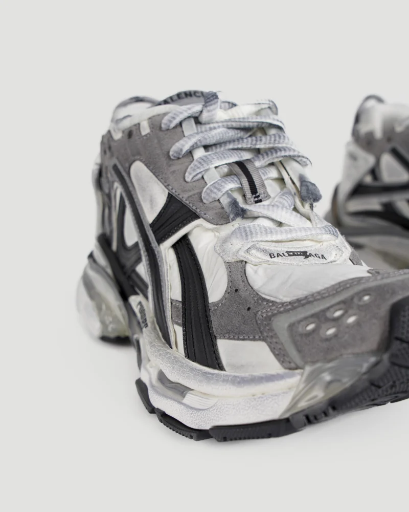 Runner Sneaker in Grey, White and Black — снимка 4