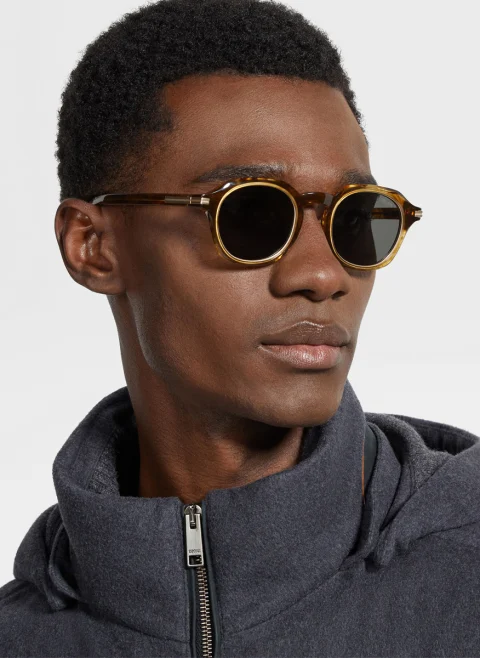 Слънчеви очила 'Geometric silhouette' Zegna — снимка 4