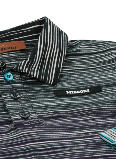 Полошърт с цялостен принт Missoni Kids — снимка 3