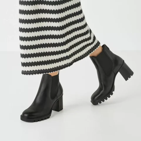 Дамски Боти На Ток TAMARIS – 1-25371-45-020 BLACK MATT — снимка 7