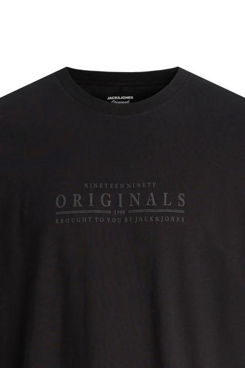 T-Shirt Jorcatskills Minimal Crew Neck Ln 12290315 C-N10 black — снимка 2