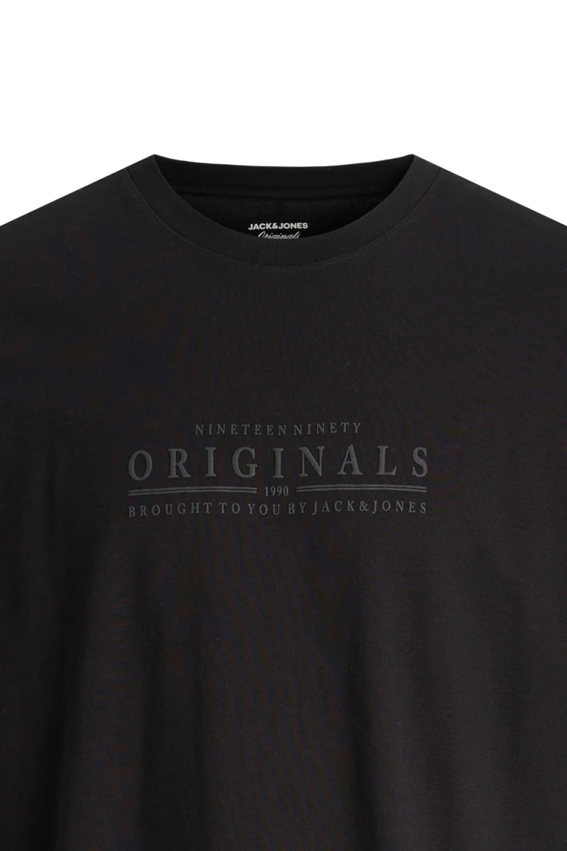 T-Shirt Jorcatskills Minimal Crew Neck Ln 12290315 C-N10 black — снимка 2