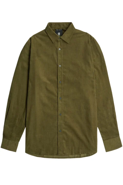 Риза Clean Regular L\S D25196-D751-C744 dark olive