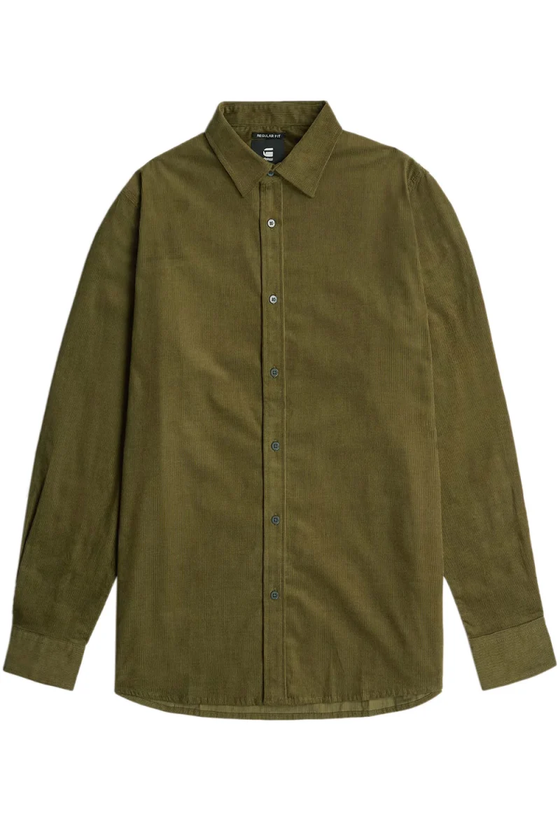 Риза Clean Regular L\S D25196-D751-C744 dark olive