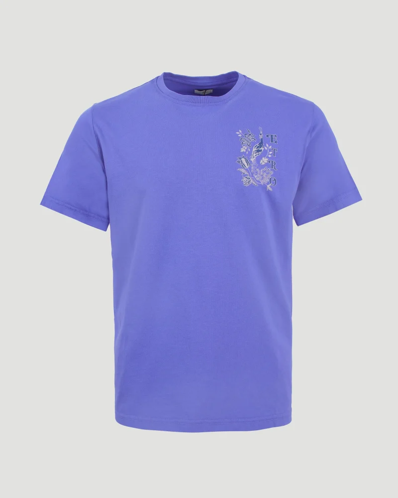Cotton T-Shirt in Blue