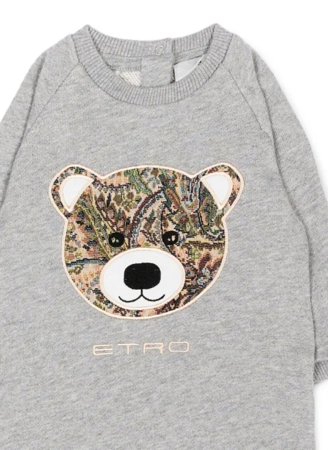 Гащеризон с бродерия 'Bear' Etro Kids — снимка 3