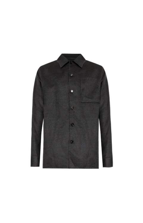 Cashmere and Silk Jacket in Charcoal