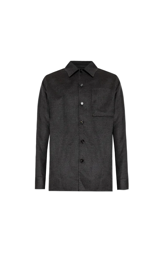 Cashmere and Silk Jacket in Charcoal