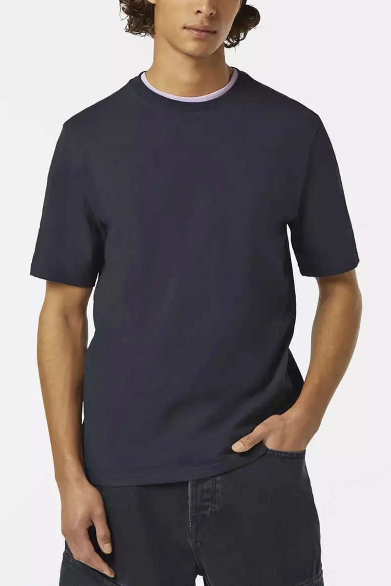 T-Shirt Regular Fit 3 Crosses 180045 SC001 black — снимка 2