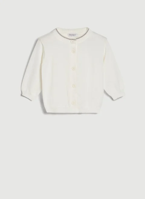 Жилетка от памук Brunello Cucinelli Kids