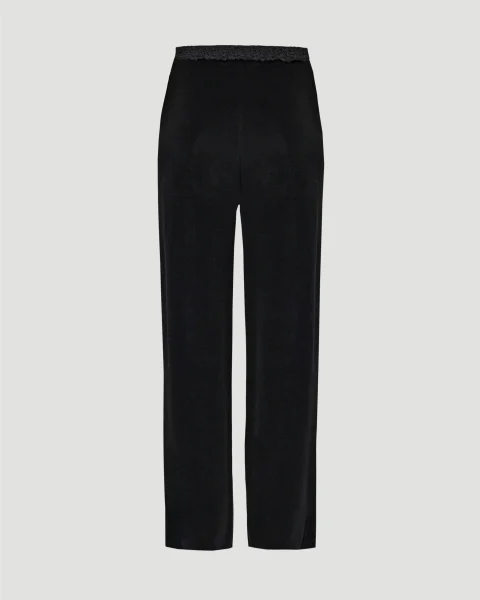 Lace Pyjama Pants in Black — снимка 2