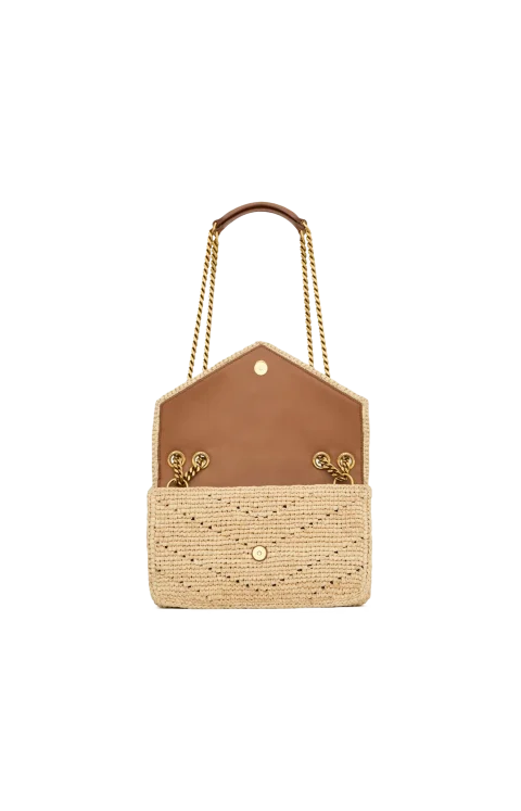 Loulou Small Chain Bag in Raffia — снимка 2