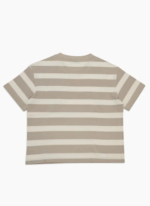 Раиран тишърт с флорален мотив Brunello Cucinelli Kids 12 — снимка 2