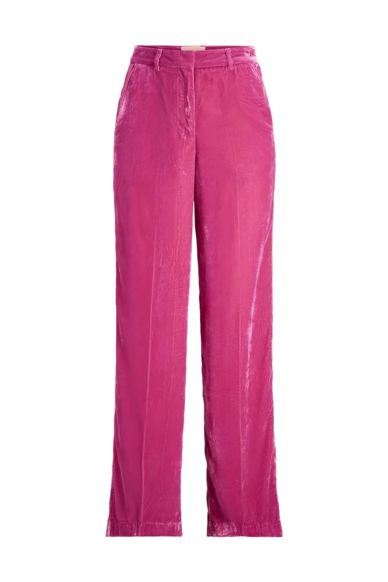 Панталони Jxmary Velvet Reg Hw Pant 12222666 18-2043 TCX Raspberry Sorbet