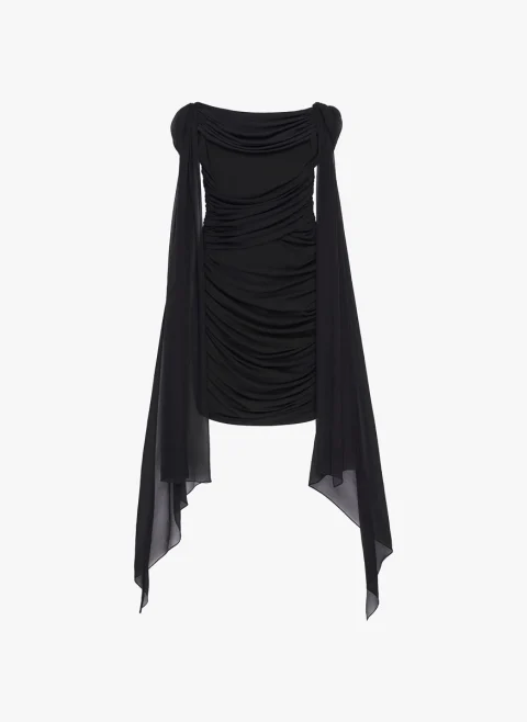 Мини рокля с драперия 'Flowing sleeves' Givenchy — снимка 4