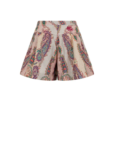 Къс панталон с 'Paisley' принт Etro Kids — снимка 2