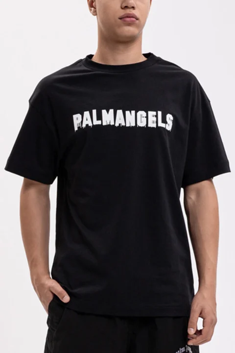 T-Shirt Palm Hills Regular PAMAA001JR018-1003 black-off white — снимка 2