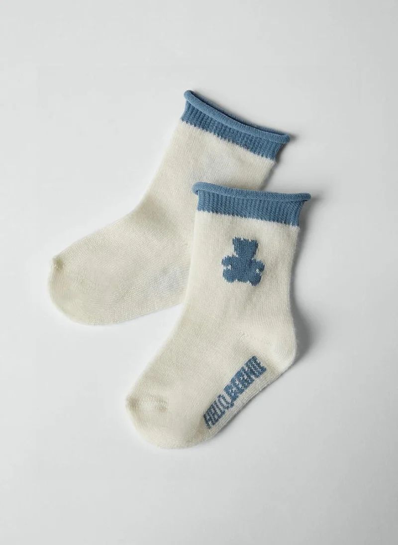 Сет чорапи от кашмир 'Bernie' Brunello Cucinelli Kids — снимка 5