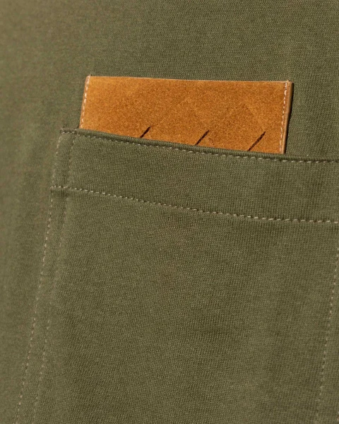 Pima Cotton Jersey T-Shirt in Pine Green — снимка 2