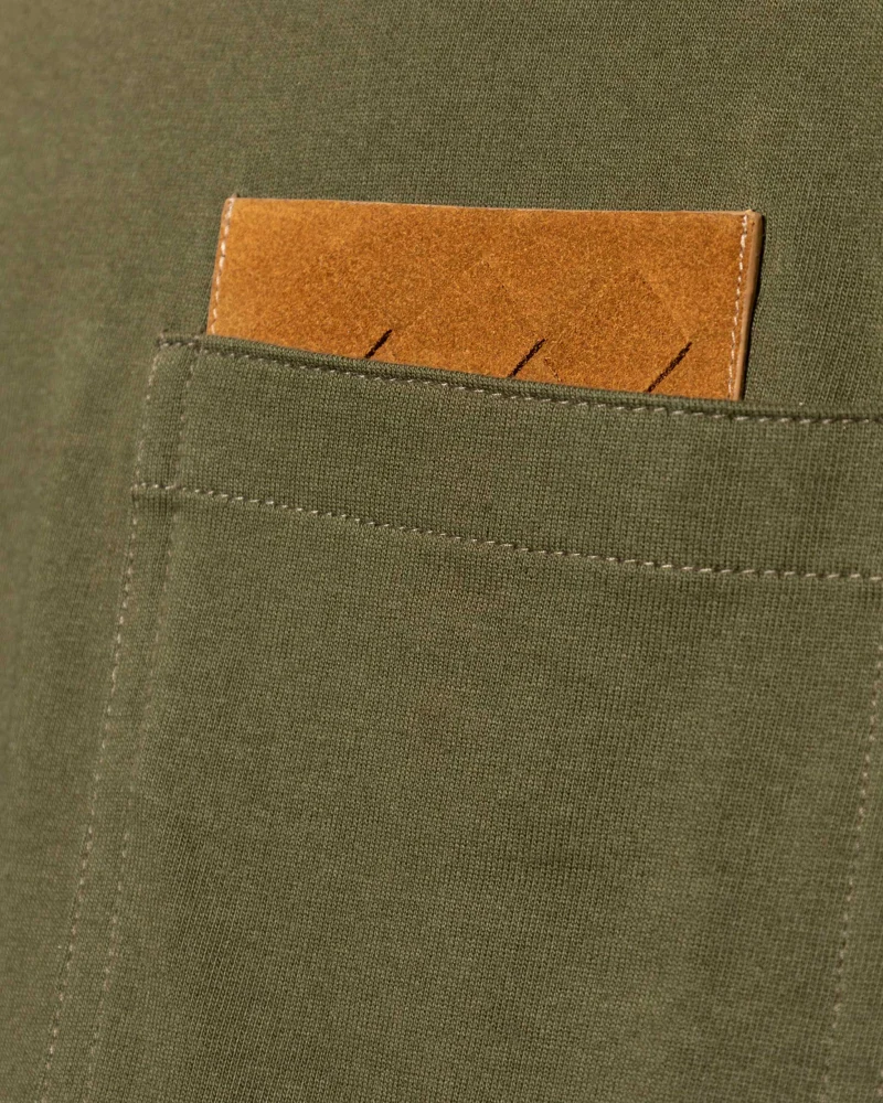 Pima Cotton Jersey T-Shirt in Pine Green — снимка 2