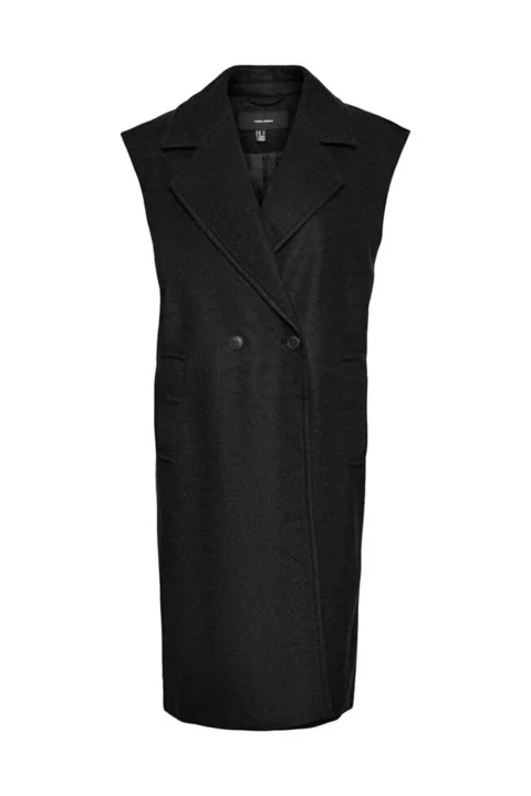 Coat Vmspencer Long Waistcoat Boos 10267448 C-N10 Black