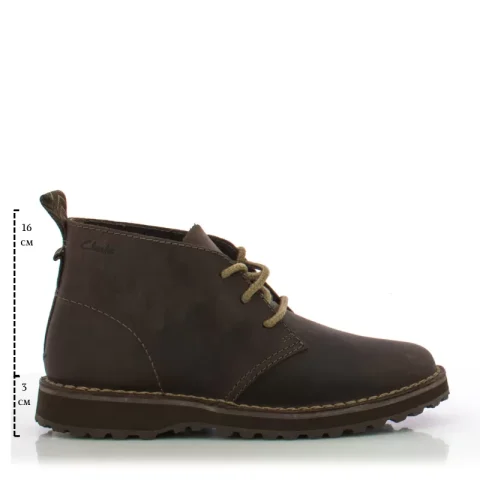 Мъжки Ежедневни Боти CLARKS – 26179717 SOLSBURY DB DARK BROWN LEA — снимка 6