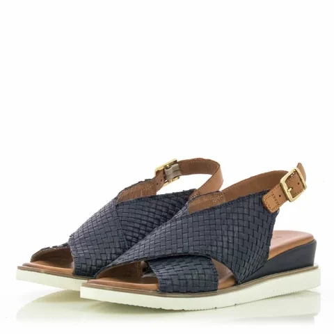 Дамски Сандали На Платформа VERONELLA – 030-159-2185 NAVY-COCCONUT — снимка 2