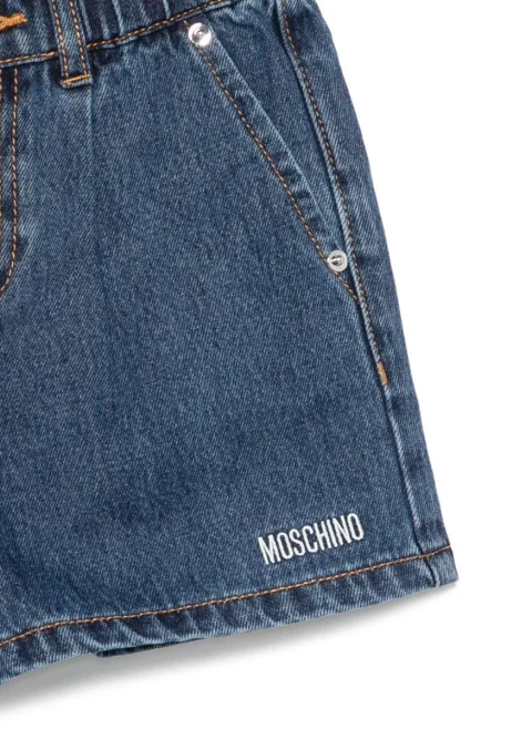 Къси панталони от деним Moschino Kids — снимка 2