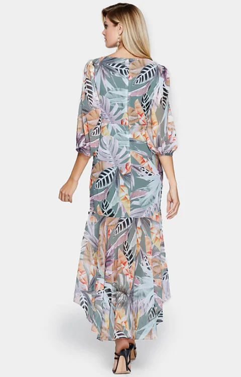 Дълга асиметрична рокля DESERT PALM — снимка 3