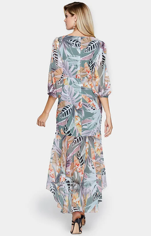 Дълга асиметрична рокля DESERT PALM — снимка 3