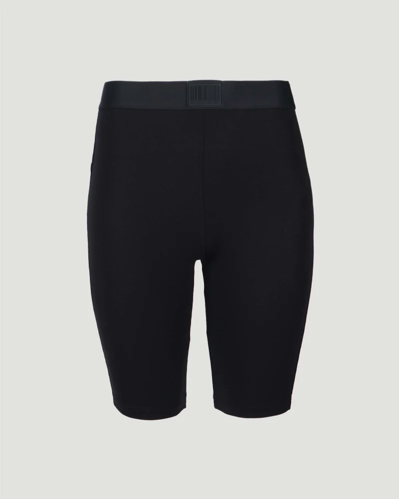 Cotton Cycling Shorts in Black