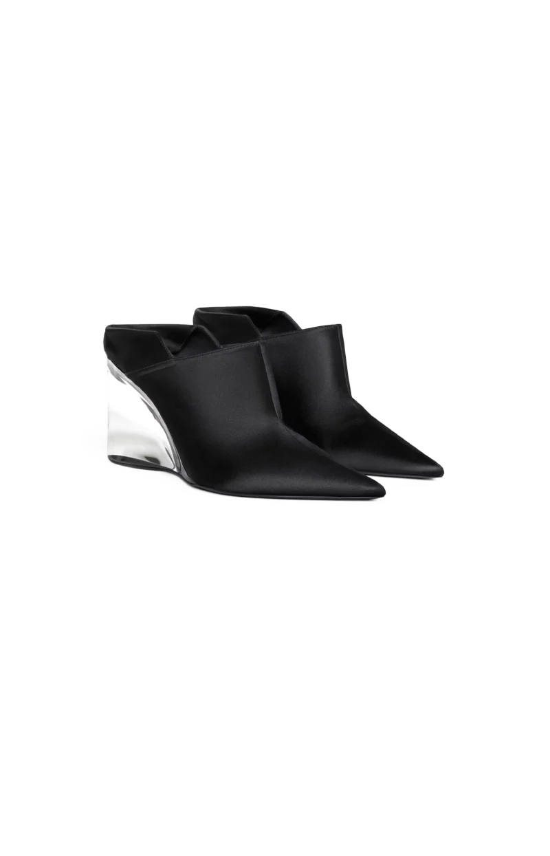 Black Invisible Mules — снимка 2