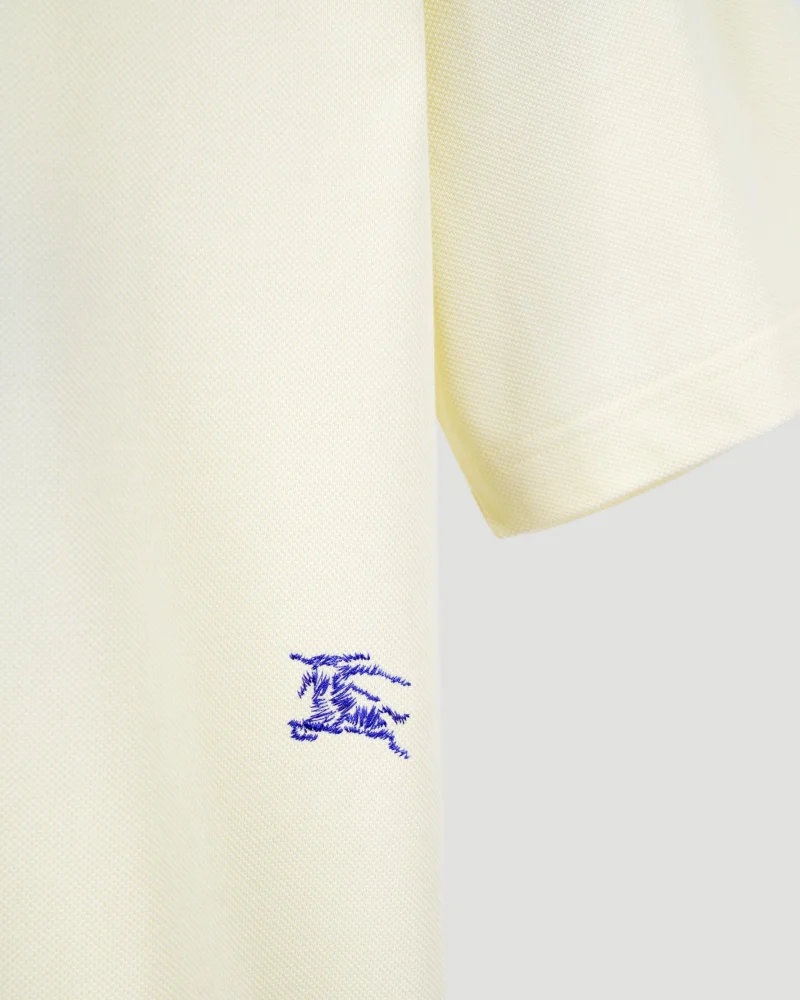 Equestrian Knight-Embroidered Cotton Polo Shirt — снимка 3