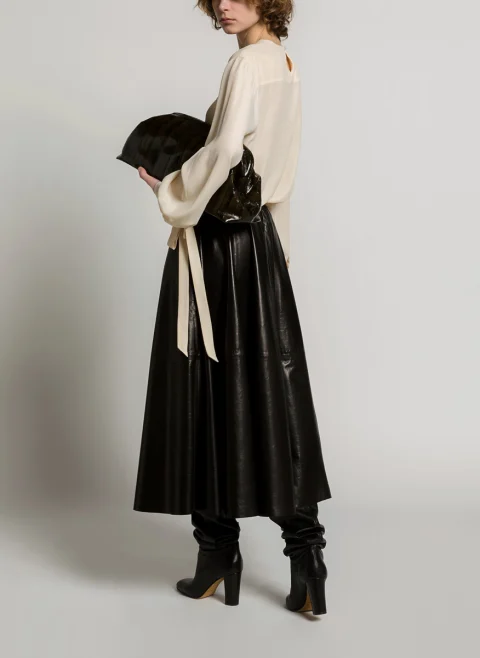 Блуза с коприна 'Dramatic effect' Alberta Ferretti — снимка 3