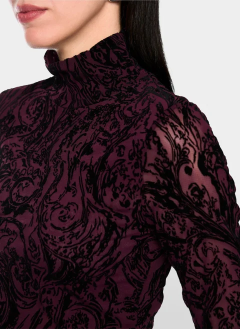 Блуза с кадифени детайли Marc Cain Collections — снимка 5