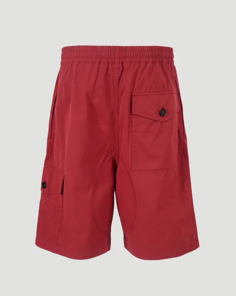 Light Cotton Twill Shorts in Rosewood — снимка 7
