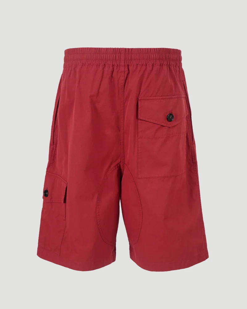 Light Cotton Twill Shorts in Rosewood — снимка 7