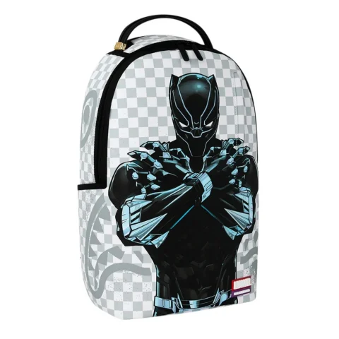 Раница MARVEL WAKANDA FOREVER WHITE CHECK SPRAYGROUND — снимка 5