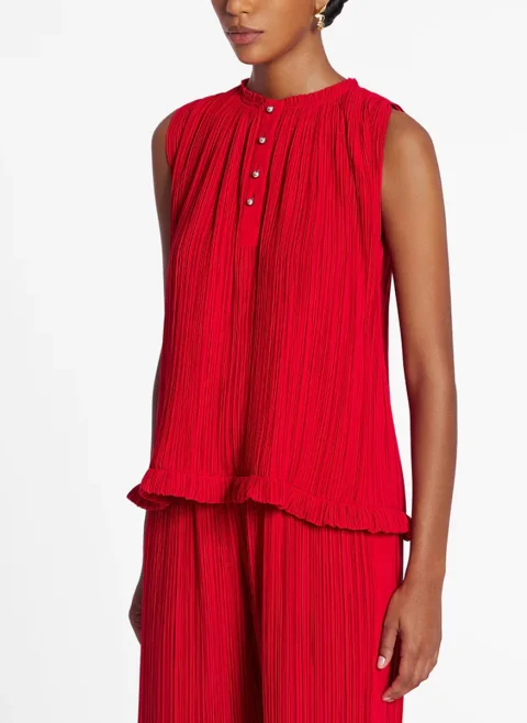 Блуза с рюш Lanvin — снимка 2