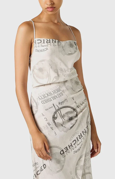 Миди рокля с принт — снимка 3