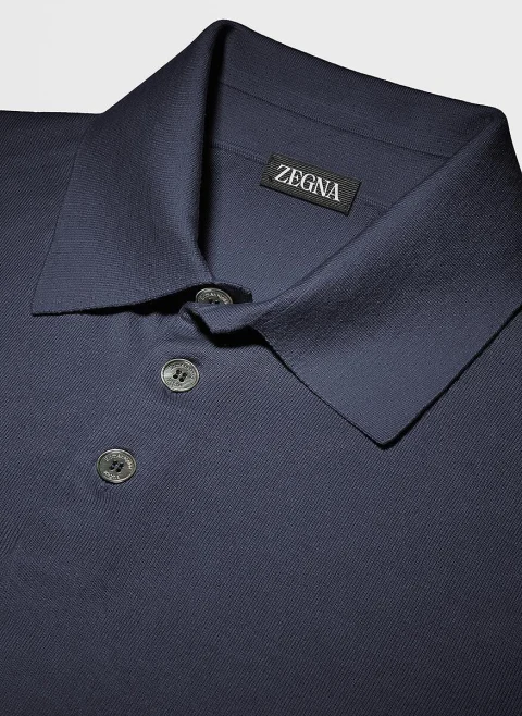 Полошърт с кашмир Zegna — снимка 8
