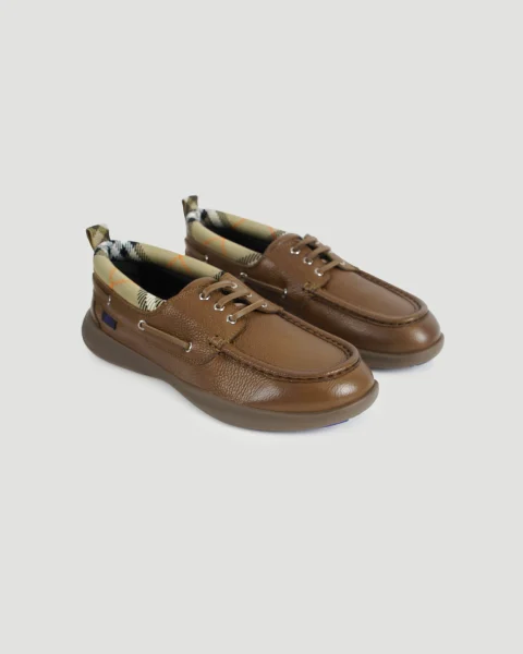 Leather Loafers in Pinecone — снимка 2